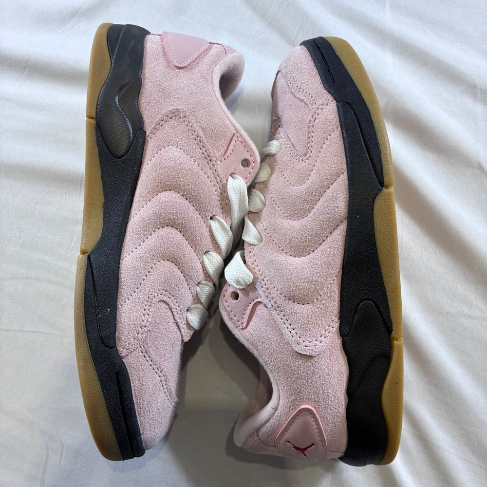Jordan Stadium 90 GS Pink Suede Black Gum Kids Sneakers FB5679-600 Size 5.5Y